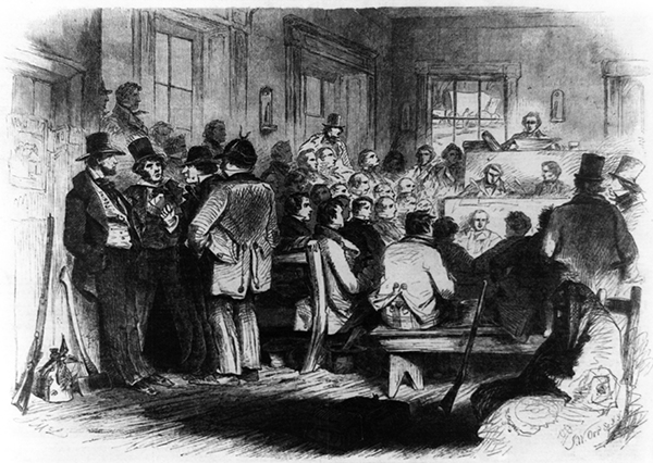 Illustration of the Topeka Constitutional Convention. Courtesy of the Library of Congress.