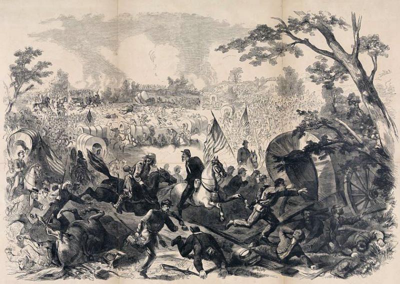 The First Battle of Bull Run. Courtesy of the Library of Congress.