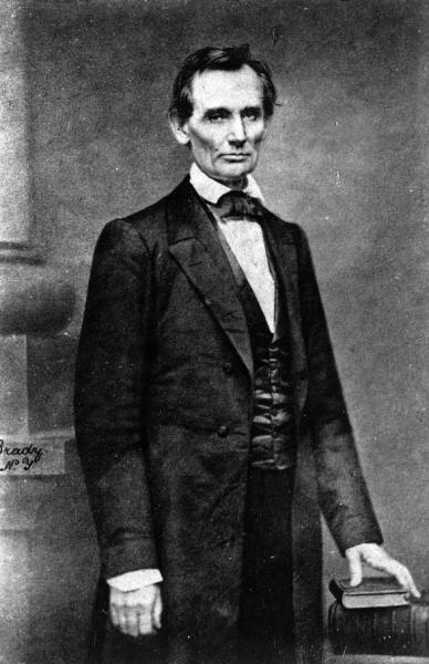 A photograph of Abraham Lincoln, taken before he delivered his speech at Cooper Union. Courtesy of the Library of Congress.