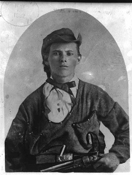 Jesse James, a former bushwhacker in Quantrill’s Raiders. Image courtesy of the Library of Congress.