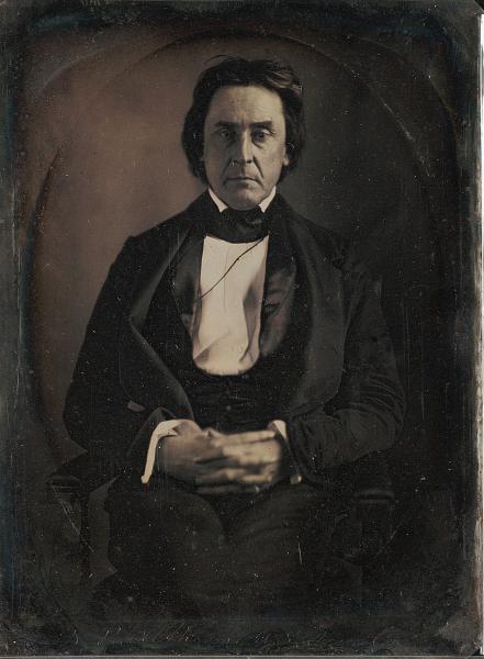 David Rice Atchison, one of the founders of the Law and Order Party in Kansas Territory. Photograph by Matthew Brady. Courtesy of the Beinecke Rare Book & Manuscript Library, Yale University.