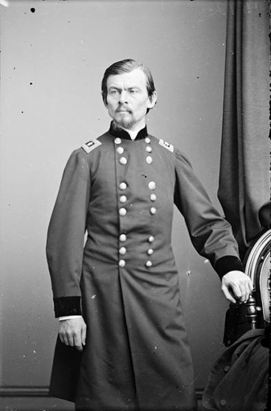 Portrait of Maj. Gen. Franz Sigel, officer of the Federal Army. Courtesy of the Library of Congress.