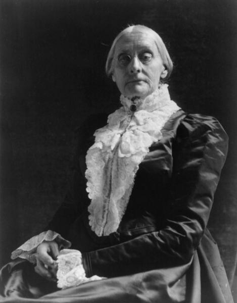 Susan B. Anthony, sister of Daniel R. Anthony, abolitionist, leader of the temperance movement, and women’s suffragist. Image courtesy of the Library of Congress.