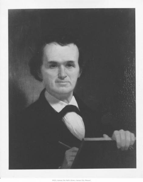 Self portrait of the famed painter George Caleb Bingham, who served as Missouri's State Treasurer during the Civil War.  Bingham opposed the development of the dominion system and General Ewing's Order No. 11. Image courtesy of the Missouri Valley Special Collections, Kansas City Public Library.