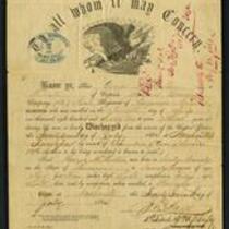 Discharge of George McMillin