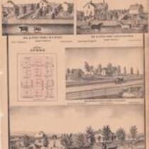 Plat and drawings of Aubry, Johnson County, Kansas
